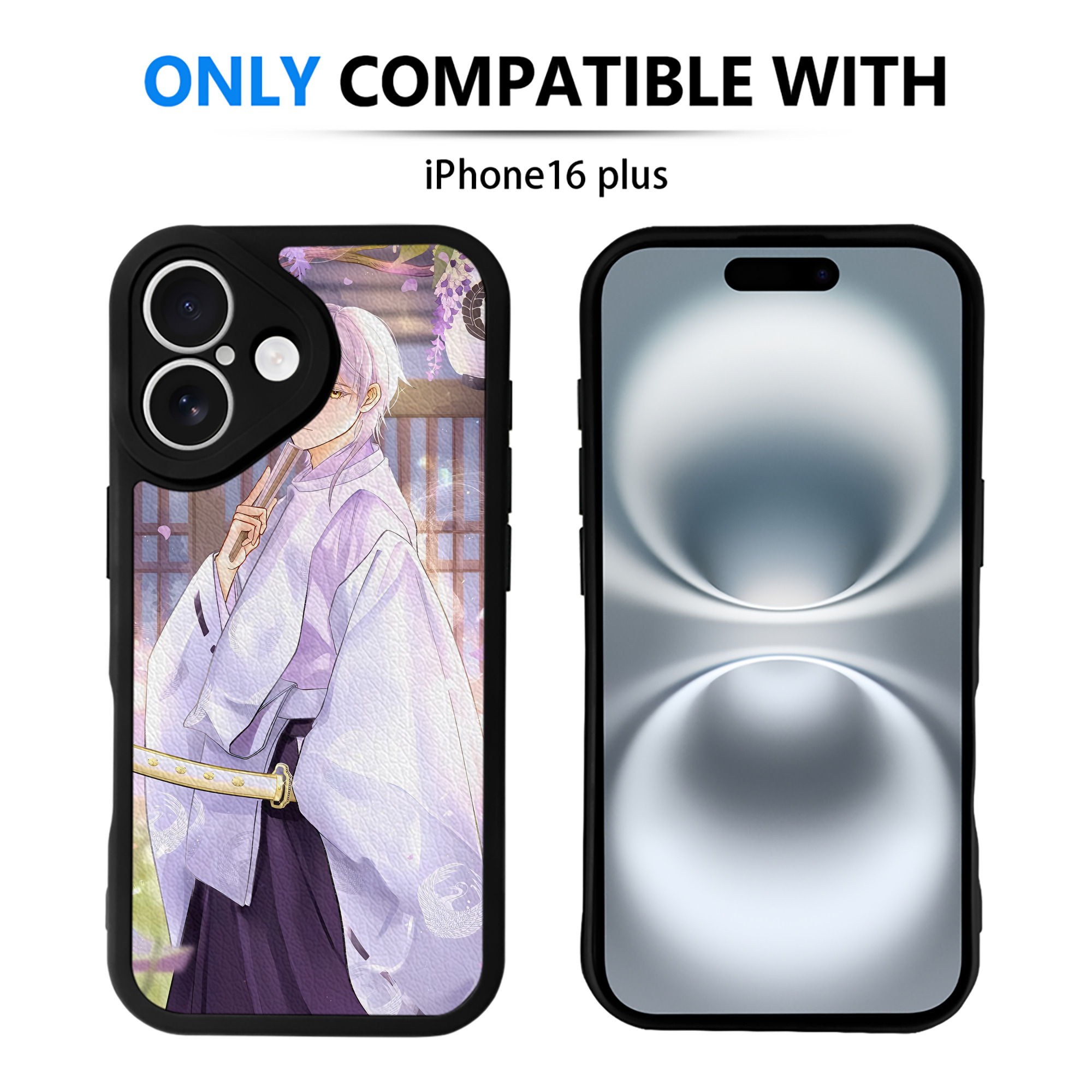 （画像用） 刀剣乱舞 Touken Ranbu 【iPhone 16シリーズ対応】シリコンスマホケース（レザー調） 材質：シリコン